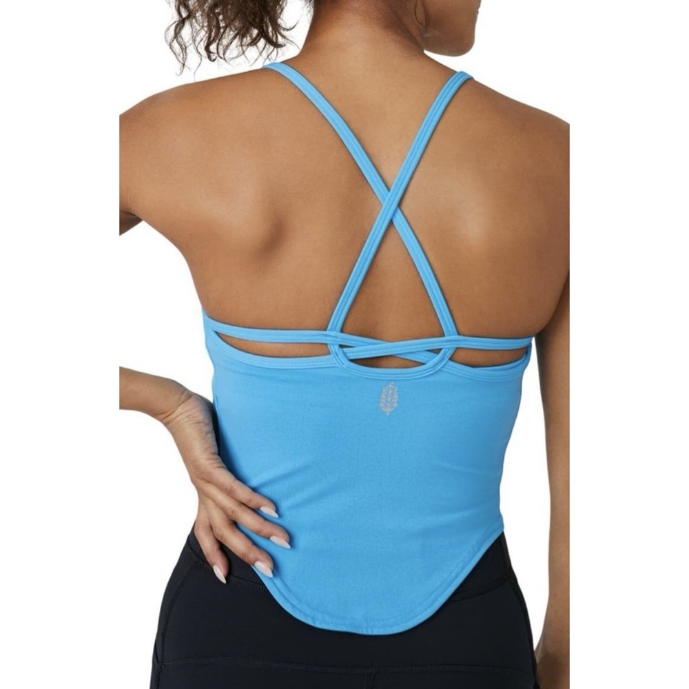FP Free people movement do it to it athletic‎ workout tank blue size large - Picture 2 of 5